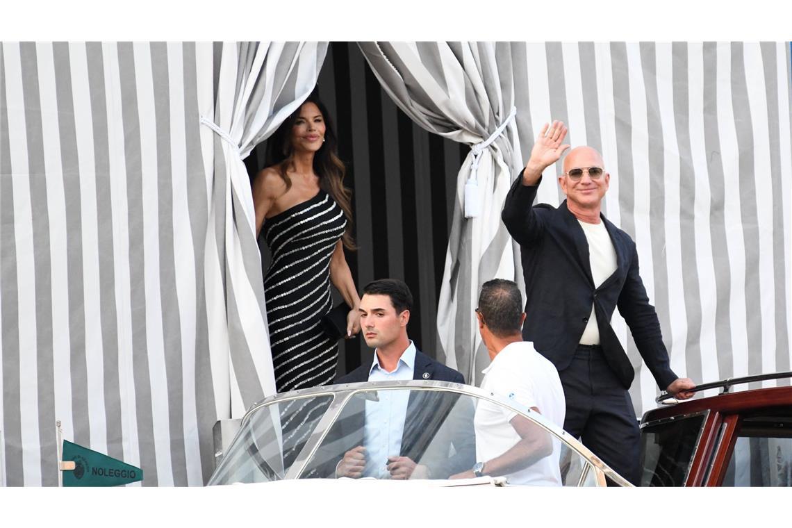 Die eigensüchtige Hochzeit der Superlative Für das Wochenende soll Venedig ihnen gehören: Amazon-Chef Jeff Bezos und seine Verlobte Lauren Sánchez.