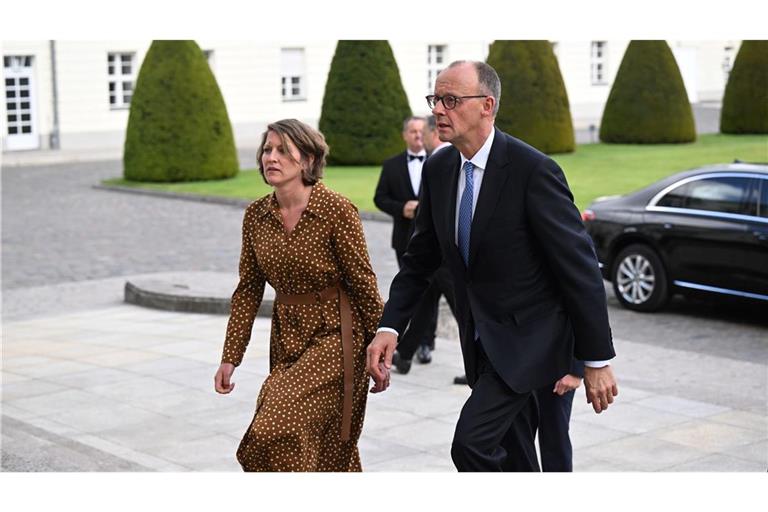 Für die Ernennung zum Kanzler fuhr Friedrich Merz zum Schloss Bellevue.