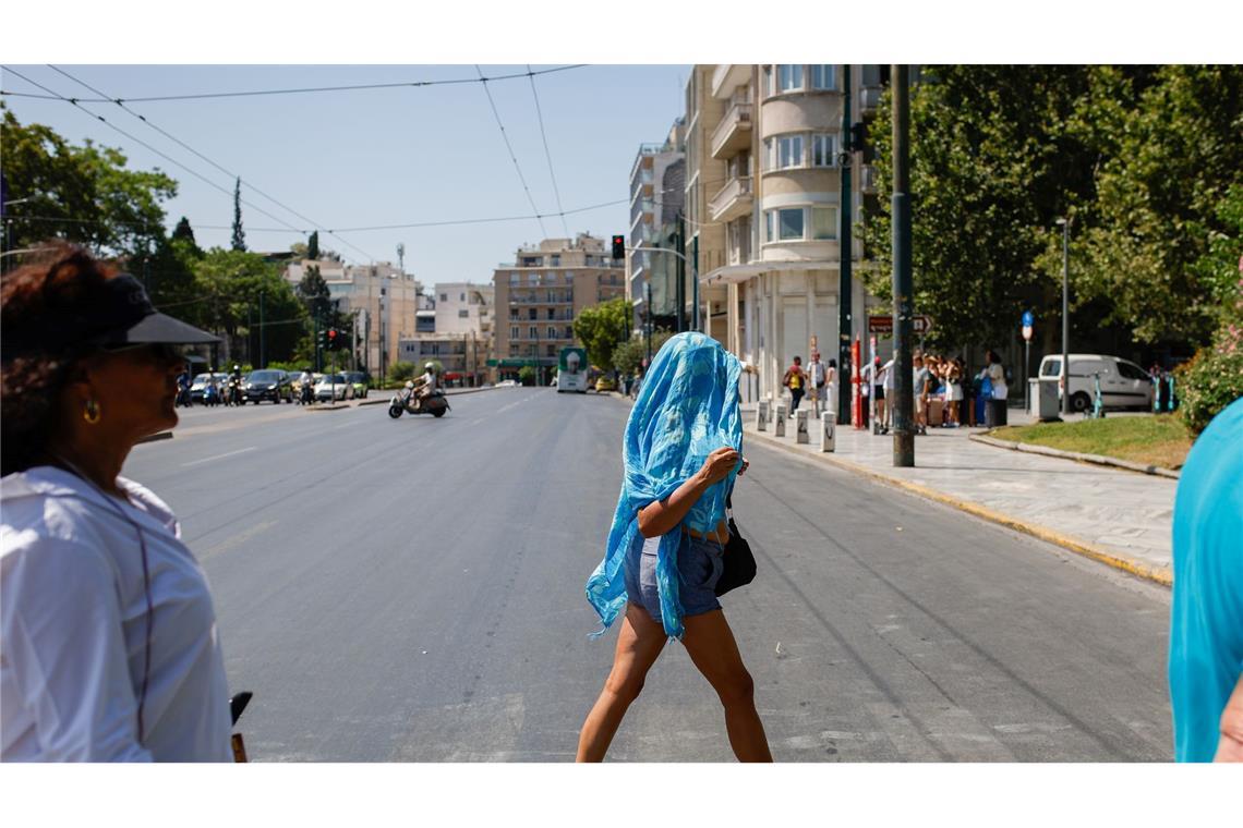 Große Hitze und Brände in Griechenland Für die nächsten Tage herrscht Gluthitze in Athen