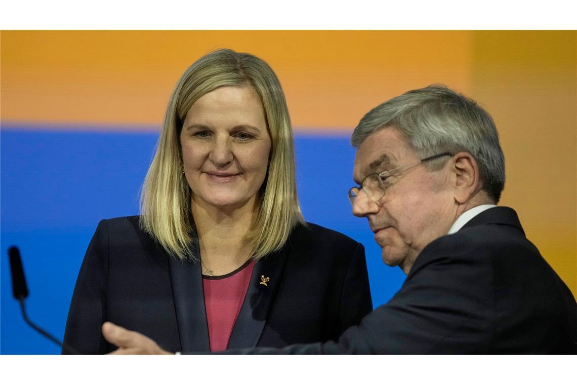Neue IOC-Chefin will Trump die Stirn bieten Für die neue IOC-Chefin Kirsty Coventry wird Thomas Bach ein wichtiger Ratgeber bleiben.