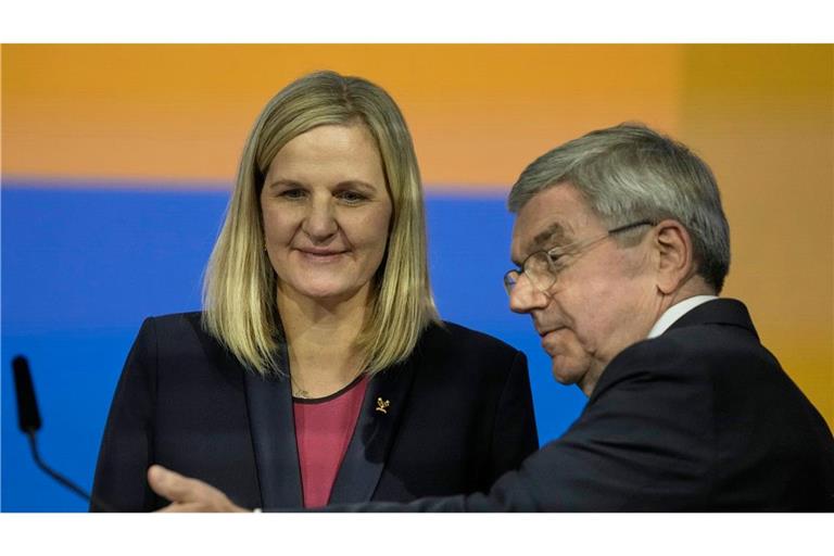 Für die neue IOC-Chefin Kirsty Coventry wird Thomas Bach ein wichtiger Ratgeber bleiben.