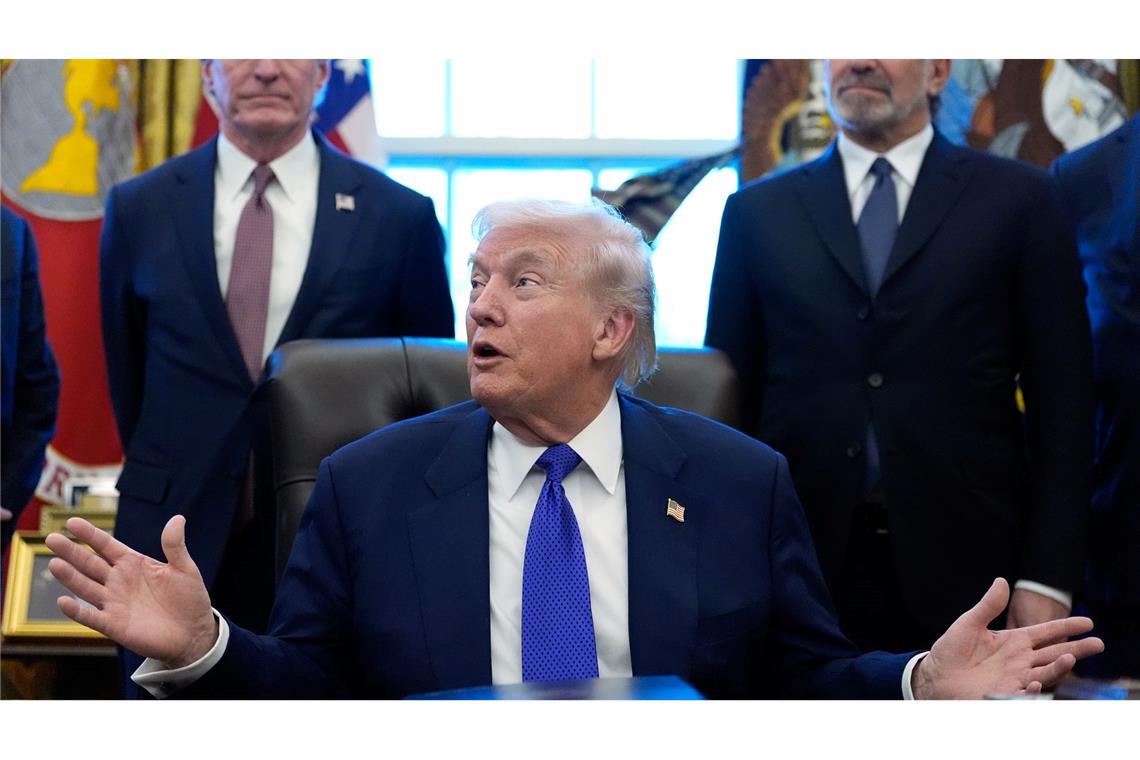 Für die Reserve werden zunächst zwölf Milliarden Dollar bereitgestellt, wie Donald Trump ankündigte.