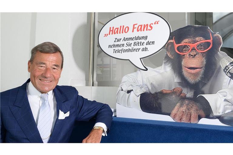 Für die Werbespots standen Trigema-Chef Wolfgang Grupp und der Affe offenbar nie gemeinsam vor der Kamera.