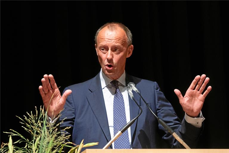 Für Friedrich Merz gehören auch Umweltprobleme auf die Agenda der CDU: Es müssten technologische Antworten gefunden werden, für deren Entwicklung die Politik allerdings nur die Rahmenbedingungen schaffen könne.