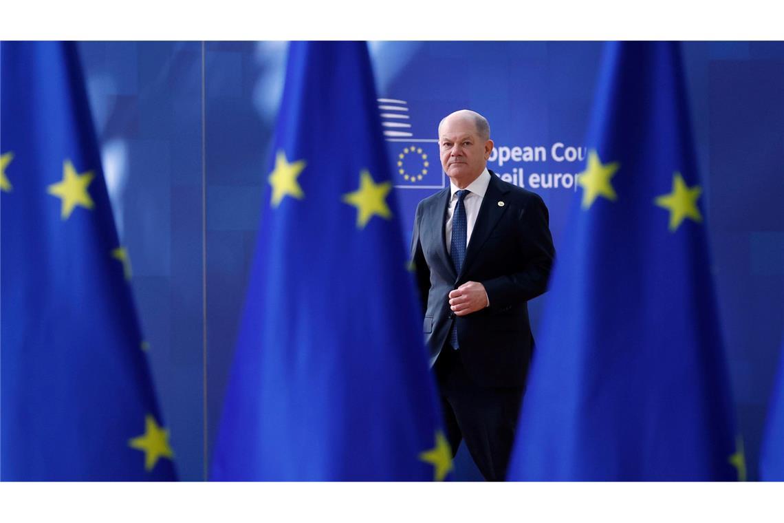 EU-Chefdiplomatin fordert bei Gipfel Milliarden für Munition Für Olaf Scholz wird es voraussichtlich der letzte EU-Gipfel dieser Art sein.