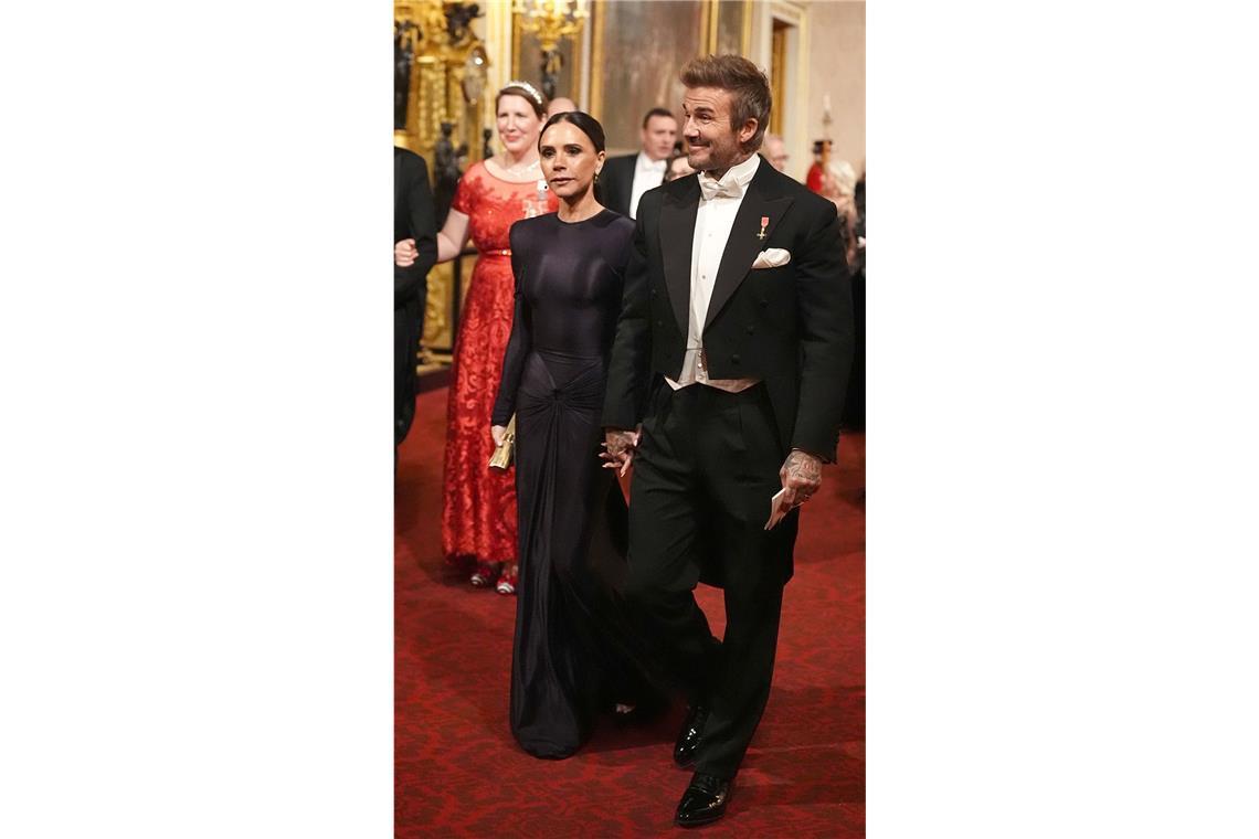 Die Beckhams füllen die Glamour-Lücke Für Promiglamour sorgten David und Victoria Beckham.