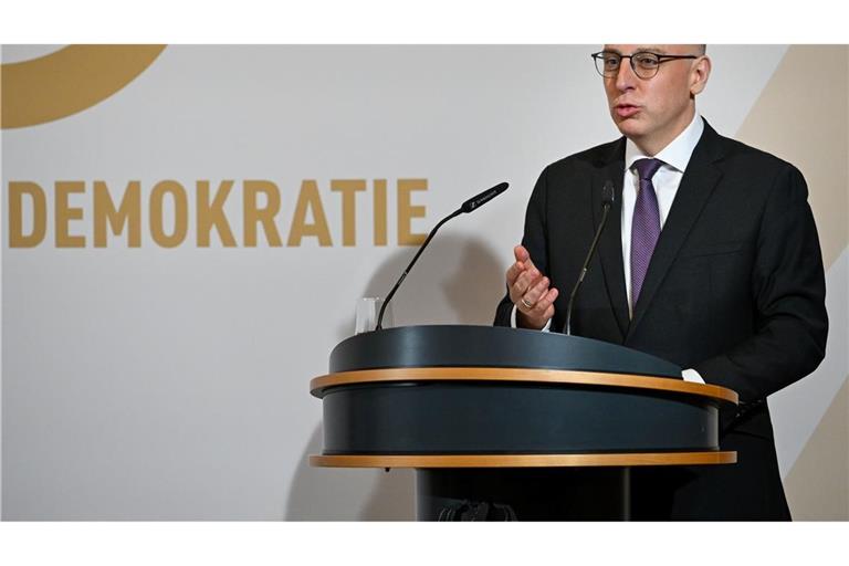 Für Sinan Selen war es gleichzeitig seine Antrittsrede als Präsident des Bundesamts für Verfassungsschutz.