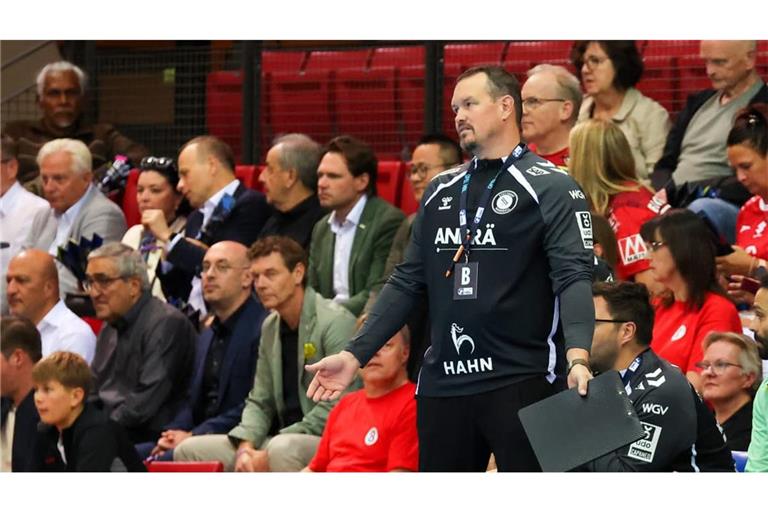 Für Trainer Misha Kaufmann und den TVB Stuttgart ist der DHB-Pokal-Wettbewerb beendet.