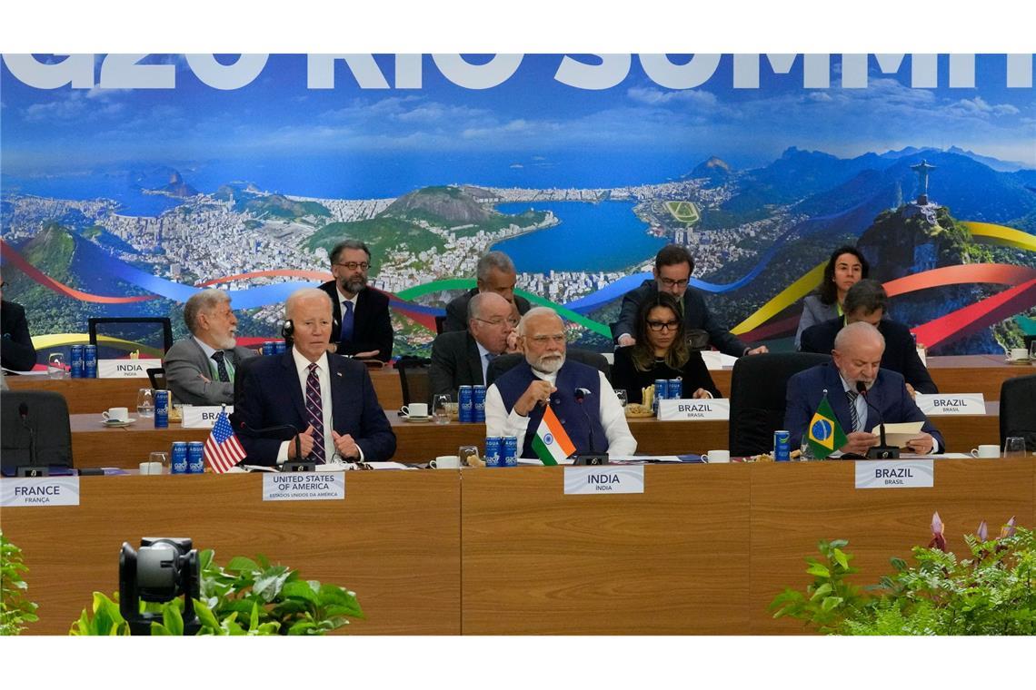 G20-Gipfel in Brasilien: Die gespaltene Weltgemeinschaft Gastgeber Lula konnte zentrale Punkte seiner Agenda im Abschlussdokment unterbringen.