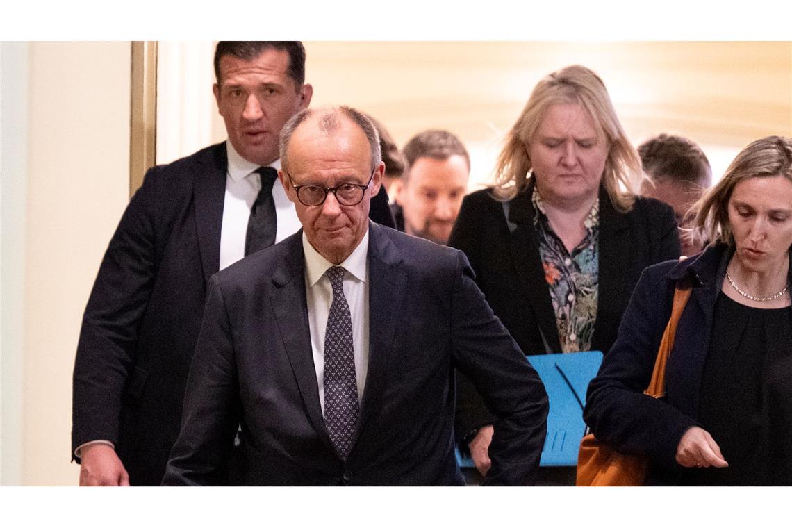 Gastspiel in der Finanzbranche: Merz zu Besuch in Frankfurt