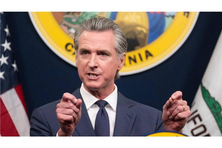Gavin Newsom bringt sich politisch  in Stellung.
