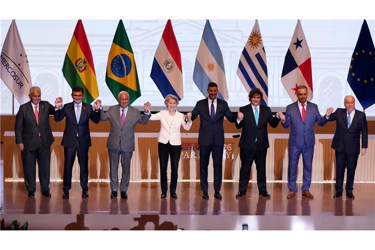 Gegen das Freihandelsabkommen gibt es Widerstände, doch das wird die Vereinbarung nach Einschätzung von Bundeskanzler Merz nicht aufhalten. (Archivbild)