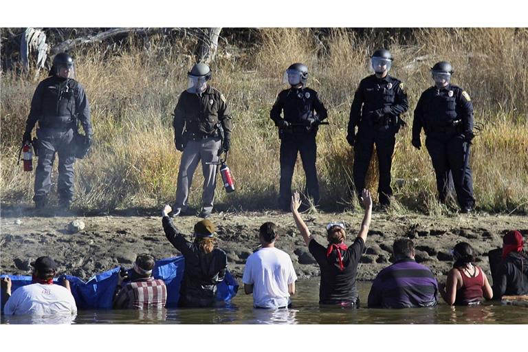 Gegen den Ausbau der Dakota Access Pipeline gab es Proteste (Symbolbild).