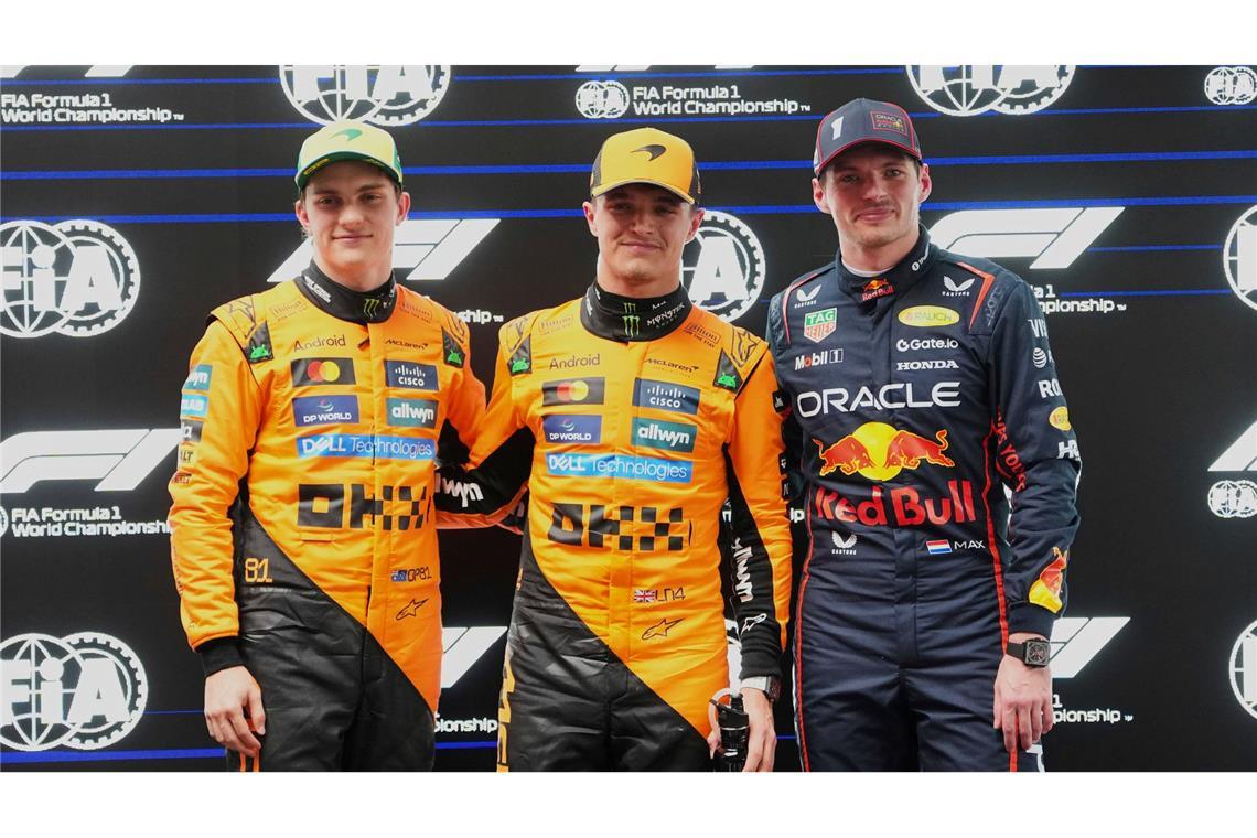 Verstappen wittert Chance bei Regenchaos nach McLaren-Gala Gegen die beiden McLaren hatte Verstappen keine Chance.