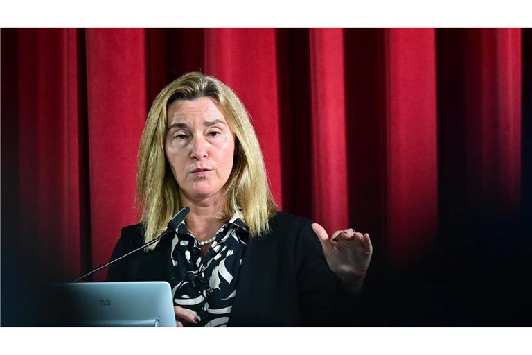 Gegen die frühere EU-Außenbeauftragte Federica Mogherini wird wegen Korruptionsverdachts ermittelt. (Archivbild)