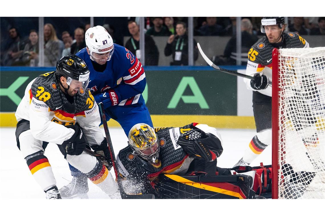 Gegen die USA zeigte das deutsche Team die bislang beste Leistung bei der WM.