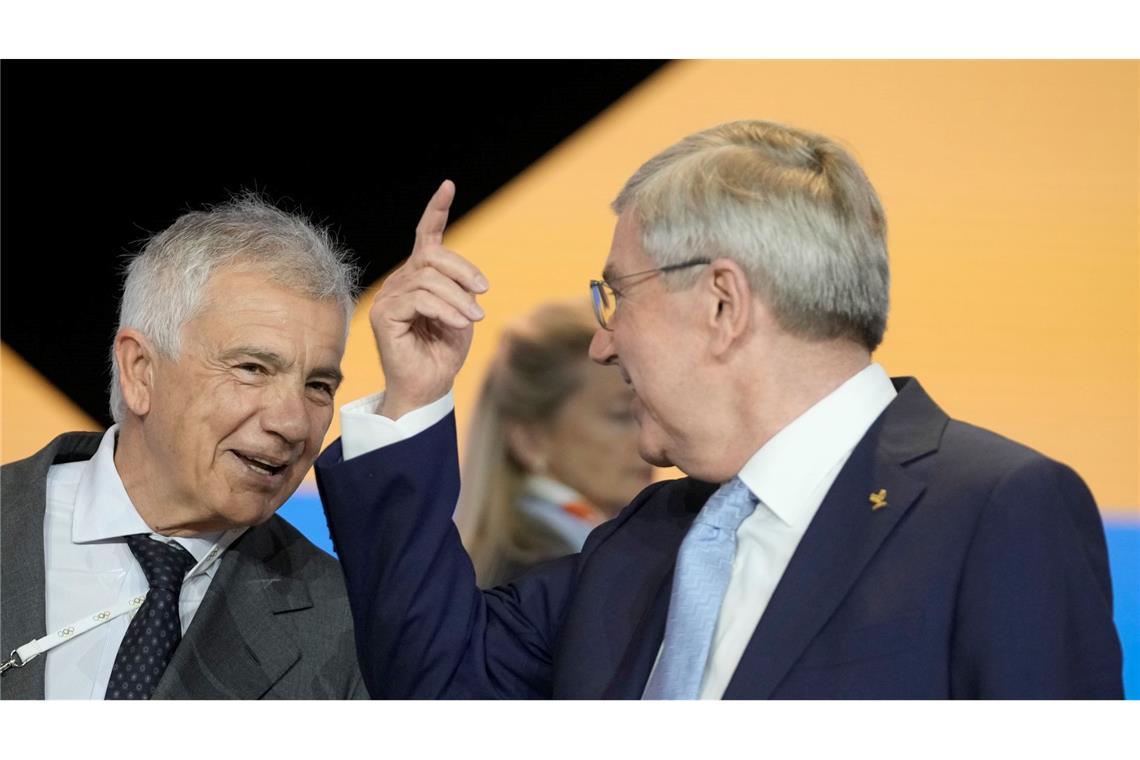 IOC vor der Wahl: Wer wird Thomas Bachs Nachfolger? Gehört zu den Favoriten: Juan Antonio Samaranch jr. (l).