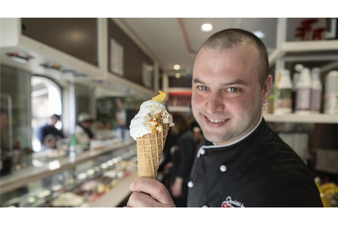 Gelatiere Thomas Micolino aus Rottenburg.