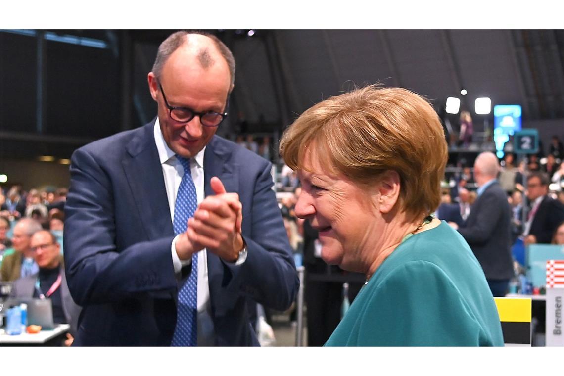 Gelten nicht gerade als Freunde: Angela Merkel  und Friedrich Merz.