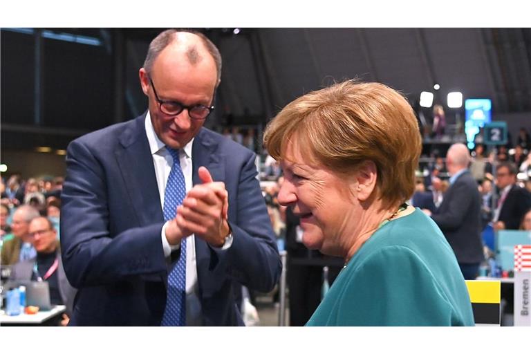 Gelten nicht gerade als Freunde: Angela Merkel  und Friedrich Merz.