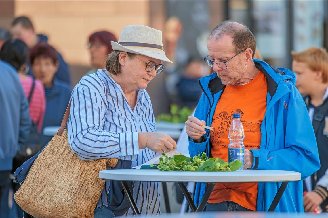 Genussvoll durchprobieren – hieß es beim „Street Food im Städtle“. Fotos: Stefan Bossow