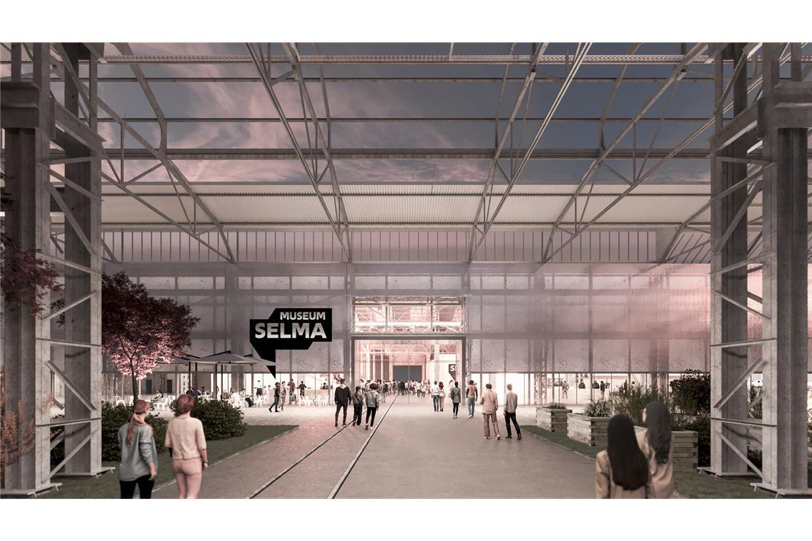 Große Ehre! Stuttgarter Architekturbüro soll Museum für Migration bauen Geplante Außenansicht des Museums Selma in Köln.