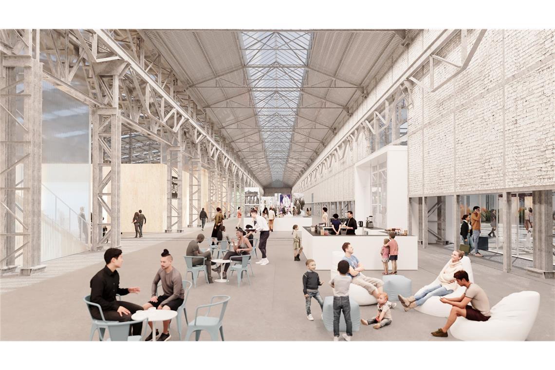 Große Ehre! Stuttgarter Architekturbüro soll Museum für Migration bauen Geplanter Eingangsbereich des vom Stuttgarter Atelier Brückner entworfenen Museums Selma in Köln.
