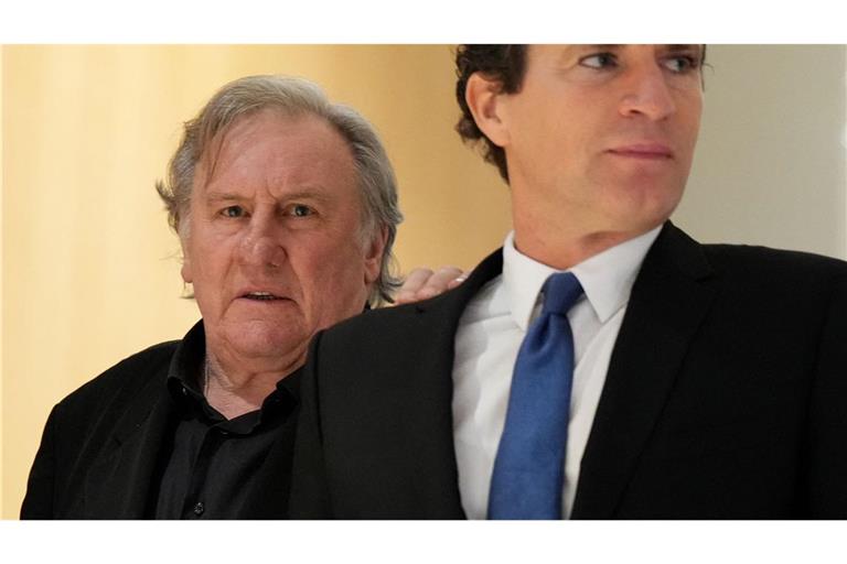 Gérard Depardieu und sein Anwalt Jeremie Assous.