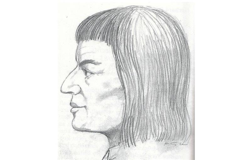 Gerhard Fritz hat das Gesicht des Grafen Albrecht I. von Löwenstein anhand verschiedener Quellen nachempfunden. Foto: privat