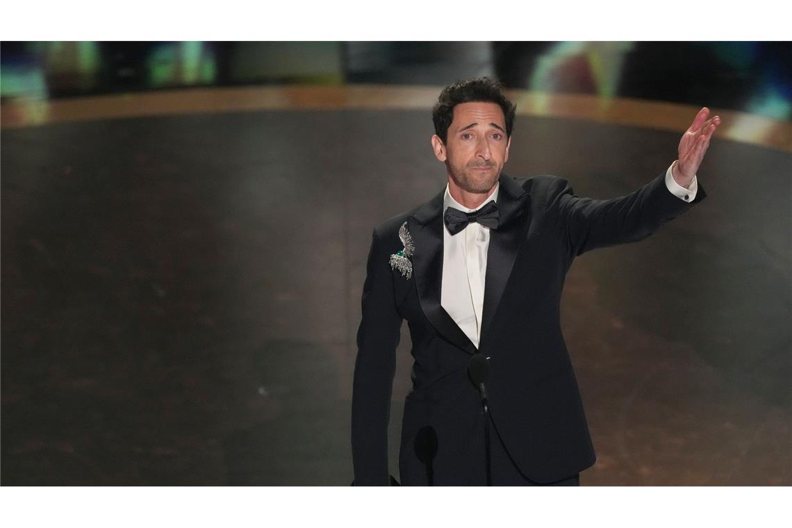 Tragikomödie "Anora" holt die meisten Oscars Gewann seinen zweiten Oscar: Adrien Brody.