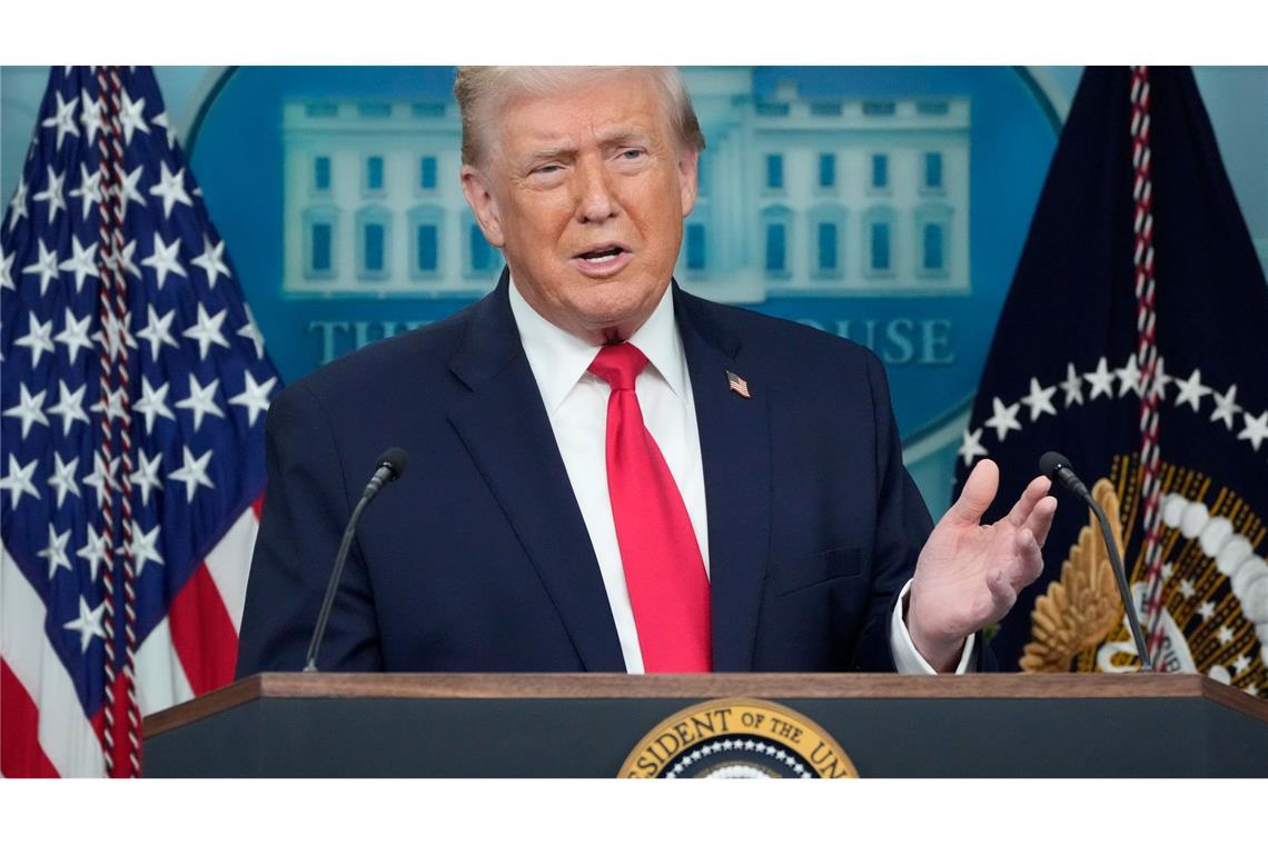 Gibt sich überzeugt, dass eine Einigung im Grönland-Konflikt möglich ist - US-Präsident Donald Trump.