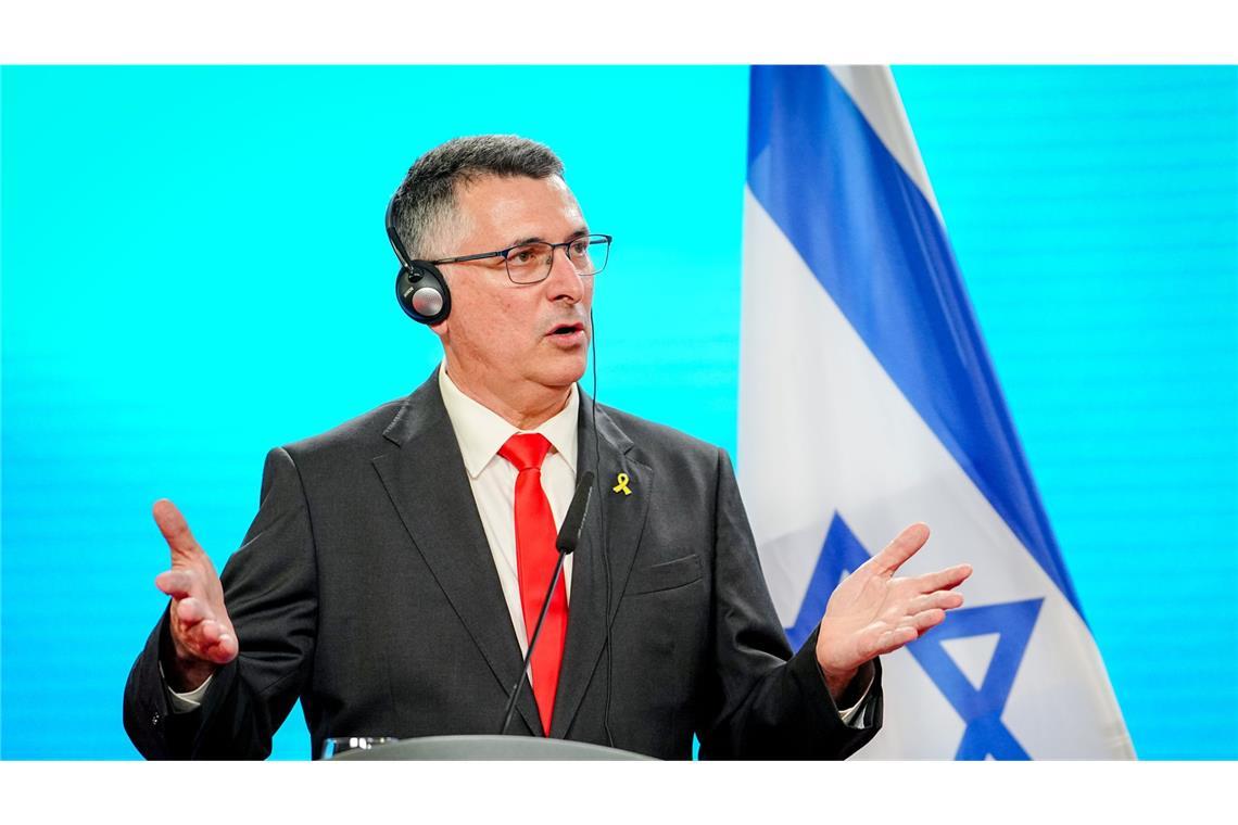 Gideon Saar, Außenminister von Israel. Die Strafverfolgung jüdischer Beschneider in Belgien sorgt für Kritik aus Israel und den USA (Archivfoto).