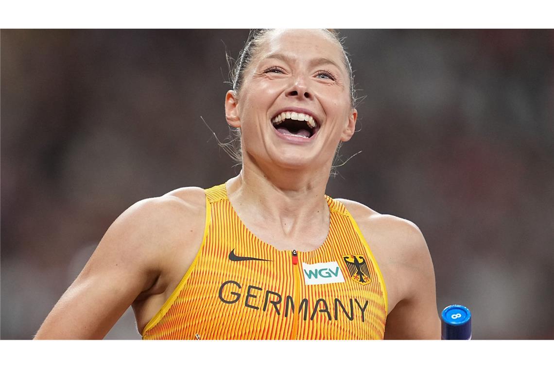 Gina Lückenkemper hat sich mit der 4x100-Meter-Staffel der Frauen für die WM 2027 qualifiziert. (Archivbild)