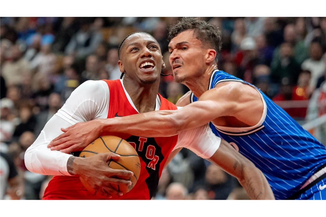 Ging mit den Orlando Magic in Toronto unter: Tristan da Silva (re).