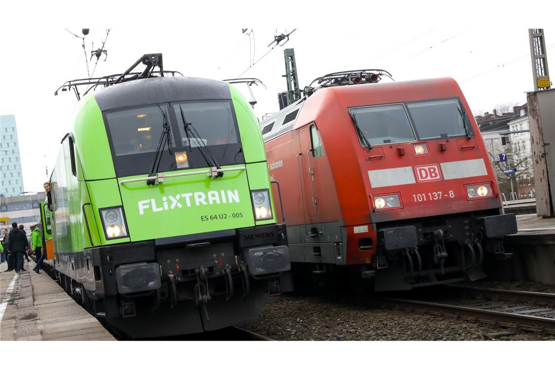 Gleis an Gleis: Flixtrain und die dominierende Konkurrenz Deutsche Bahn. (Archivbild)