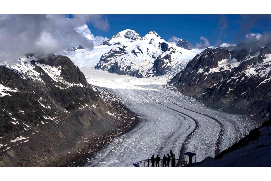 Höchste Alarmstufe beim Zustand des Weltklimas Gletscher haben weltweit 2023 eine Rekordmenge an Eis verloren (Archivbild)