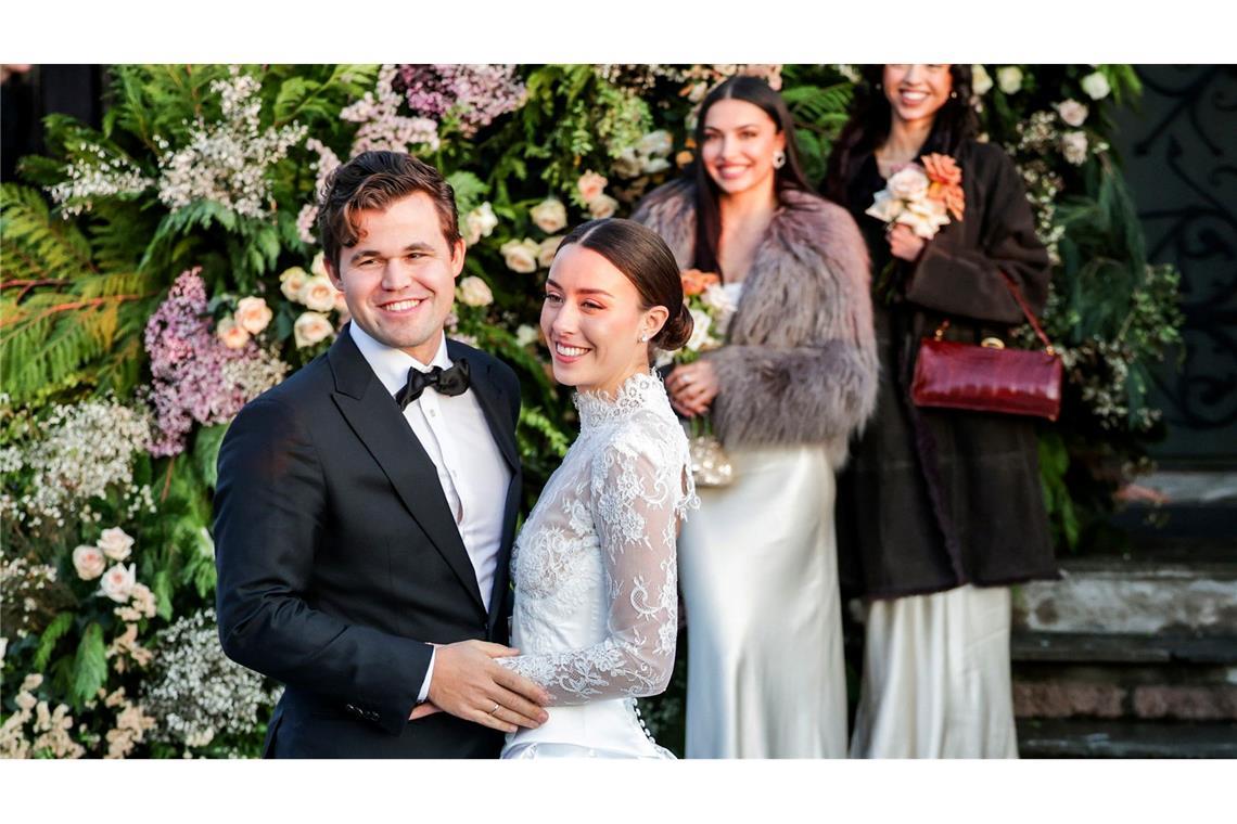 Schach-Star Magnus Carlsen hat geheiratet Glückliches Ehepaar: Magnus Carlsen und Ella Victoria Malone.