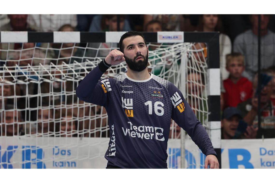 Nicht schön, aber spannend – Frisch Auf siegt im Abstiegskrimi Göppingens Torwart Tibor Ivanisevic wechselt im Sommer zu GWD Minden.
