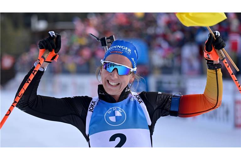 Gold für Franziska Preuß in Lenzerheide