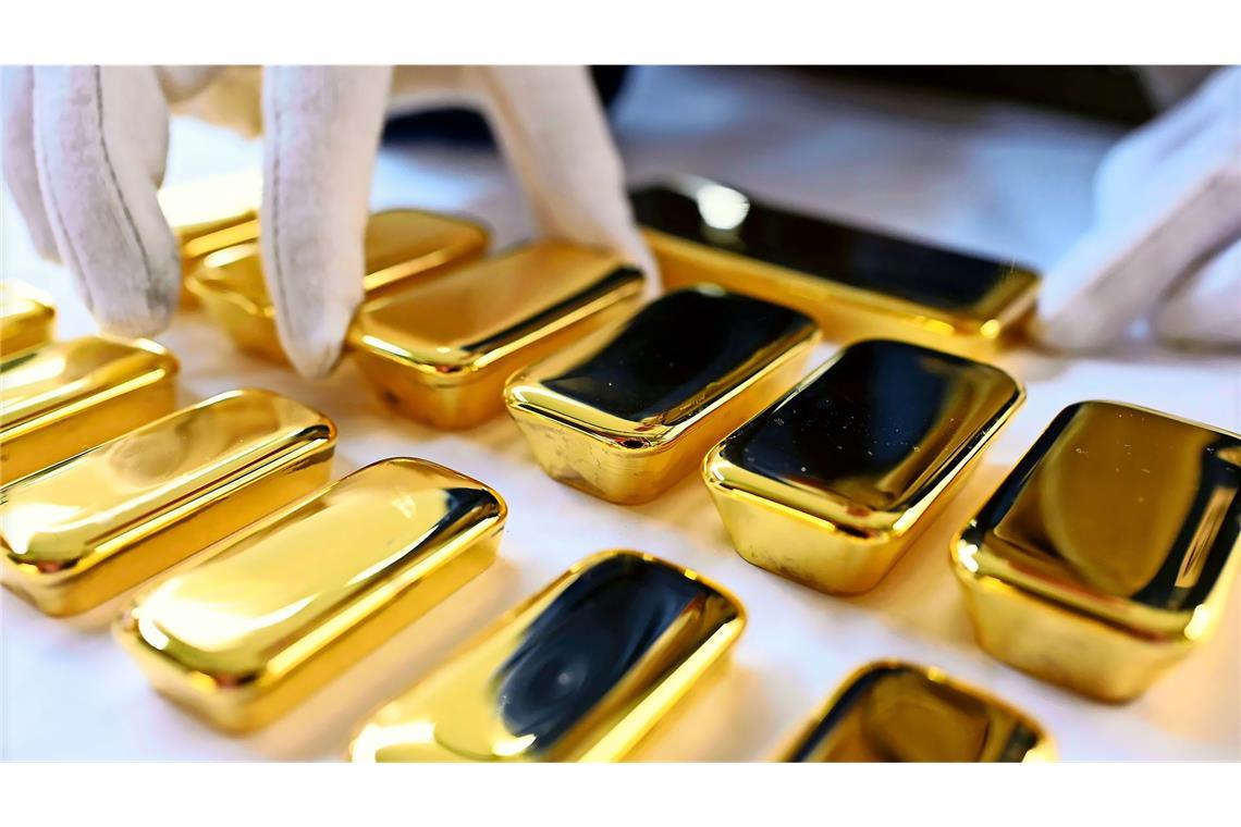 Goldpreis steigt auf Rekordhoch Gold war in der Nacht auf Dienstag kurzzeitig so teuer wie noch nie. (Symbolbild)