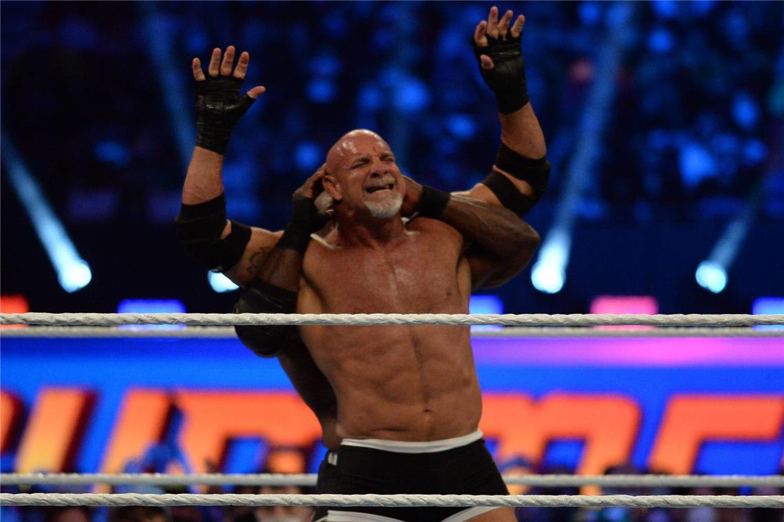 Datum, Matches, Übertragung & Co Goldberg hier im Ring mit Bobby Lashley (hinten).
