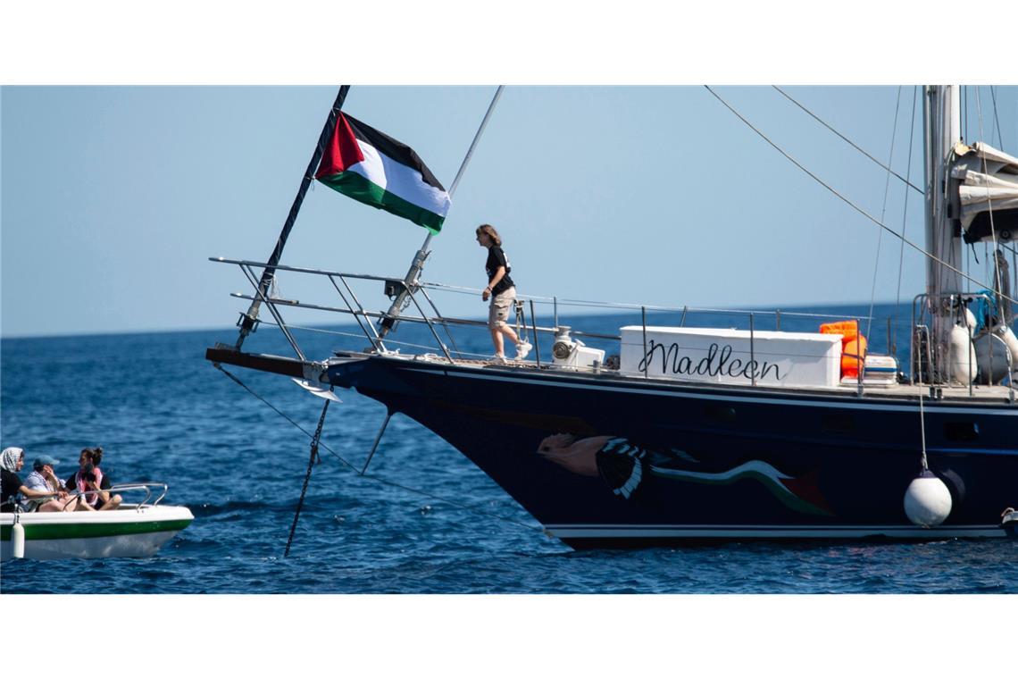 Greta Thunberg und weitere Aktivisten an Bord eines Segelschiffs dürfen nicht im Gazastreifen anlegen.