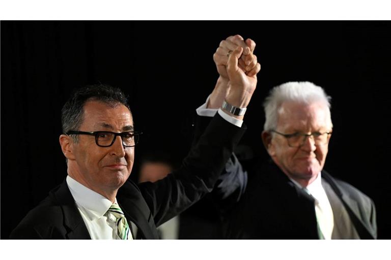 Grünen-Spitzenkandidat Cem Özdemir will in die Fußstapfen von Ministerpräsident Winfried Kretschmann (Grüne) treten.