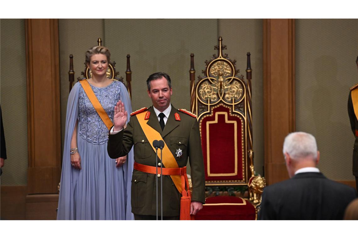 Bilder des Tages Guillaume legt Eid als neuer Großherzog von Luxemburg ab