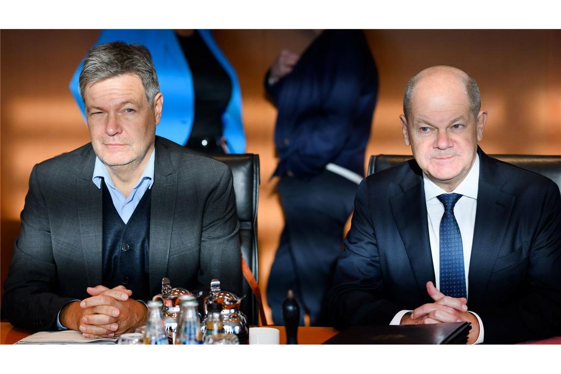 Bilder des Tages Habeck und Scholz im Kabinett