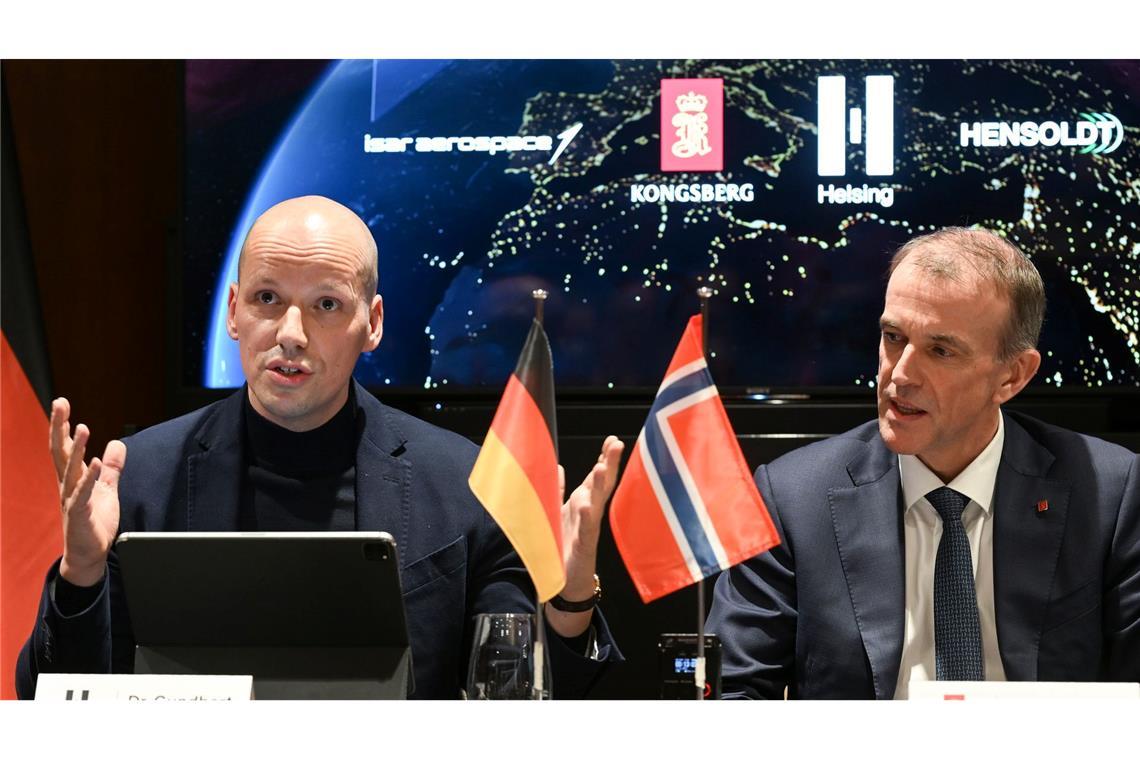 Haben ehrgeizige Pläne im All: Die Chefs von Helsing und Kongsberg.
