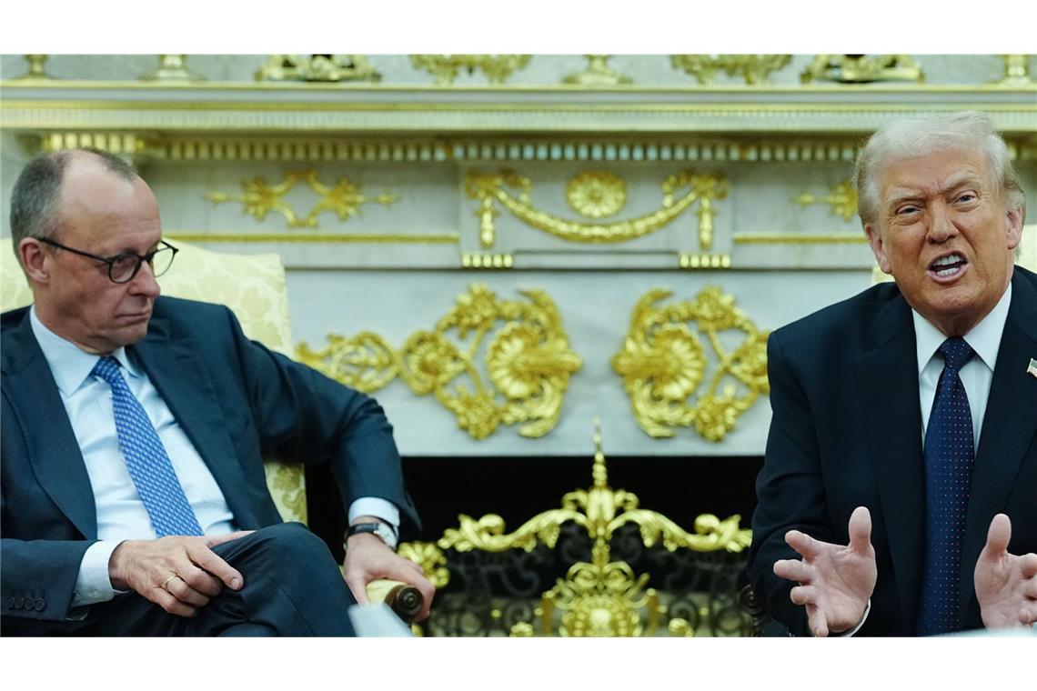 Haben unterschiedliche Ansichten zum Iran-Krieg: Friedrich Merz und Donald Trump (Archivbild).