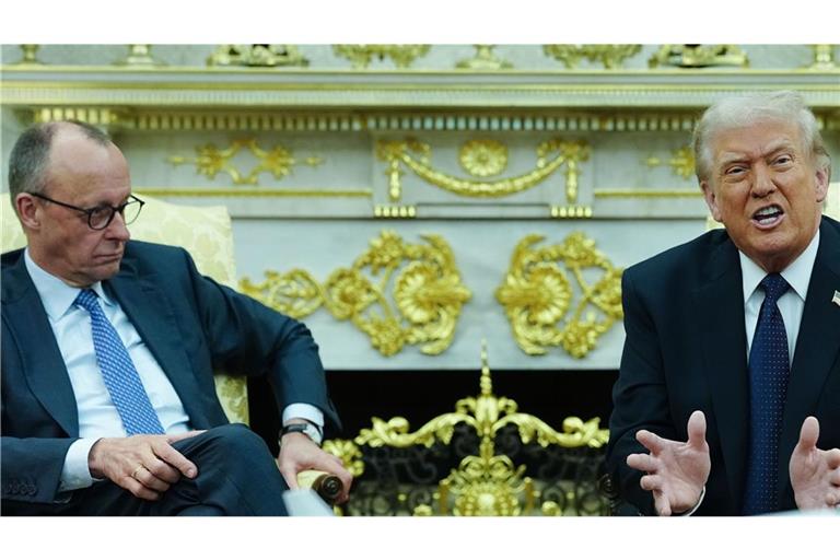 Haben unterschiedliche Ansichten zum Iran-Krieg: Friedrich Merz und Donald Trump (Archivbild).