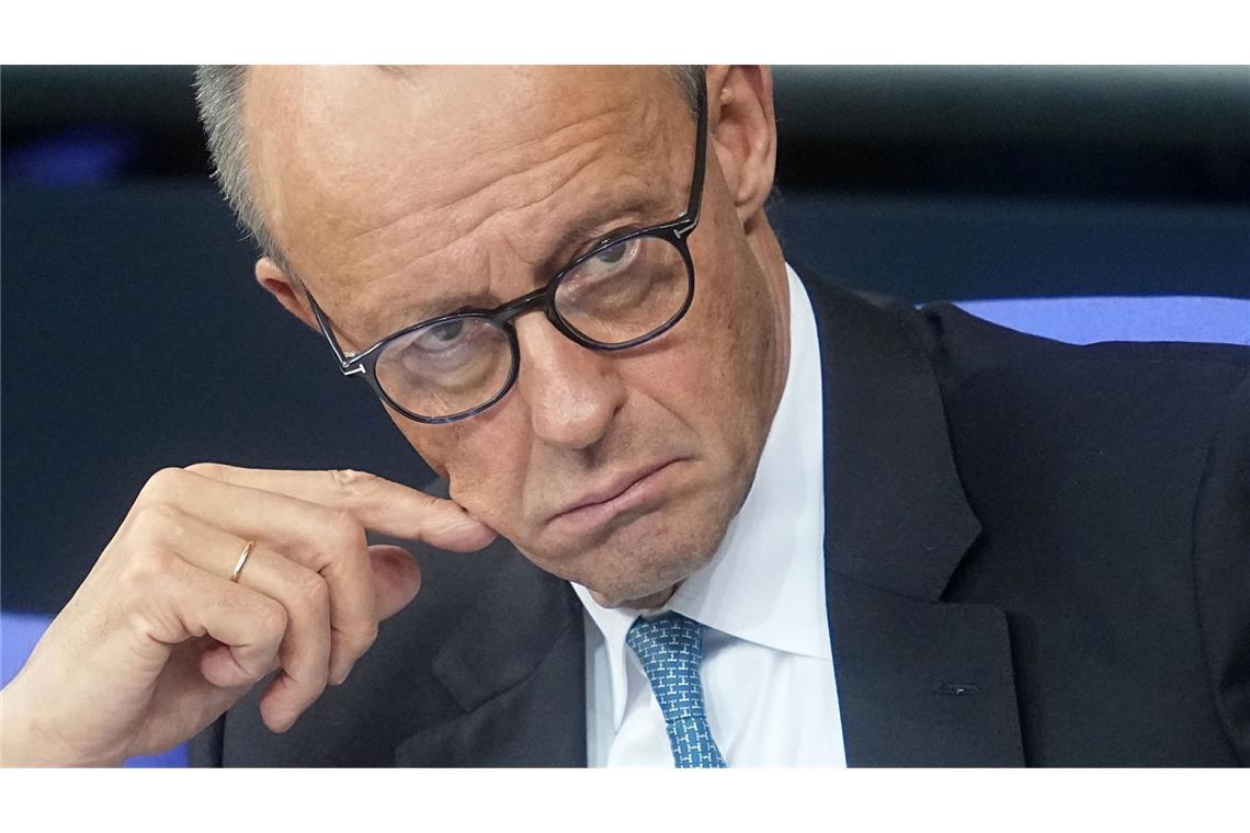 Hält seine Regierung? Bundeskanzler Friedrich Merz steht wegen der Rentenpolitik vor Problemen.