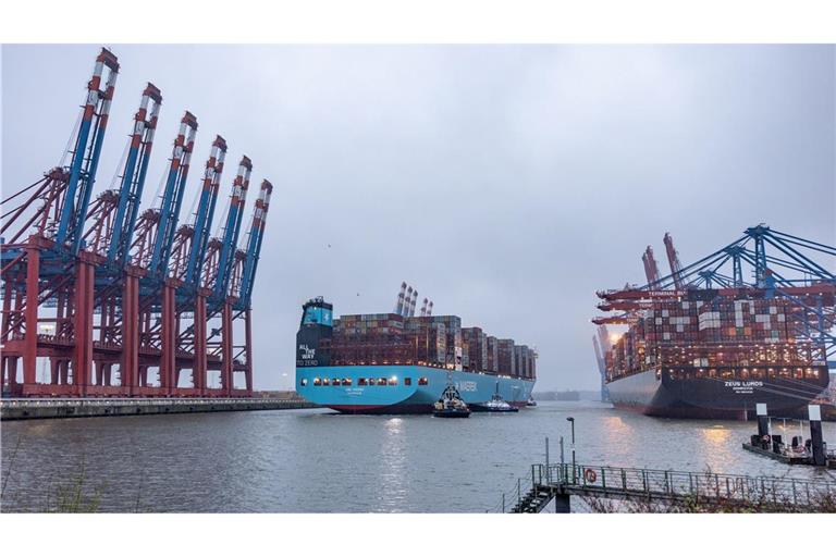 Hamburg blieb 2025 mit Abstand der wichtigste deutsche Hafen (Archivbild)